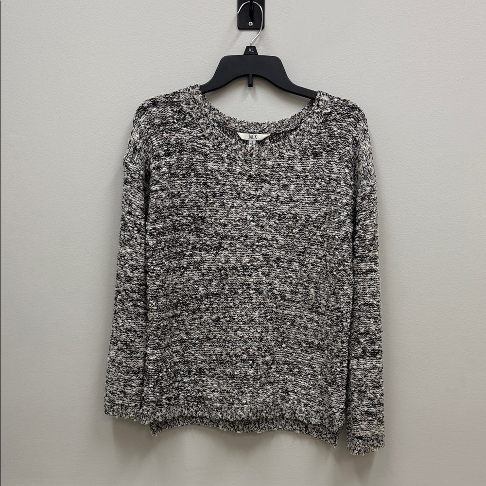 Jack by BB Dakota Black and White Boucle Knit with Copper Metallic Sweater Sz S! - Picture 2 of 7